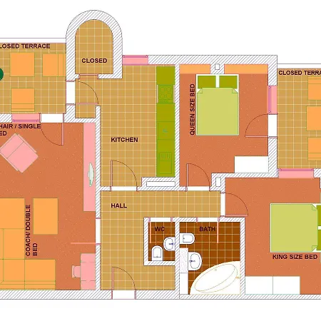 Апартаменти Apartament Waldo 1